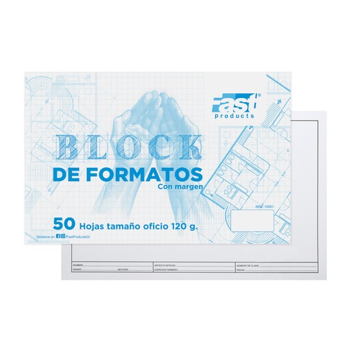 BLOCK MARGINADO OFICIO 120 G. 50 H. FAST