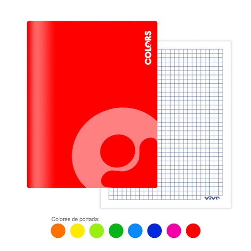 CUADERNO ENGRAPADO 100 H. CUADROS 5 MM. VIVO