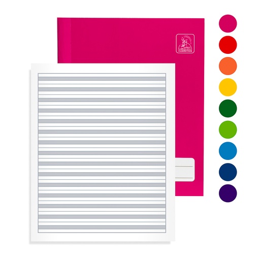 CUADERNO ENGRAPADO 40 H. DOBLE LINEA CONQUISTADOR