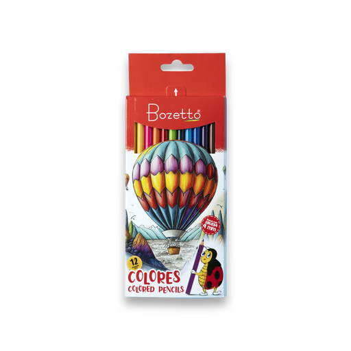 [30002] CRAYONES MADERA REDONDO 12 COL. MINA 4 MM. BOZETTO (12*12)