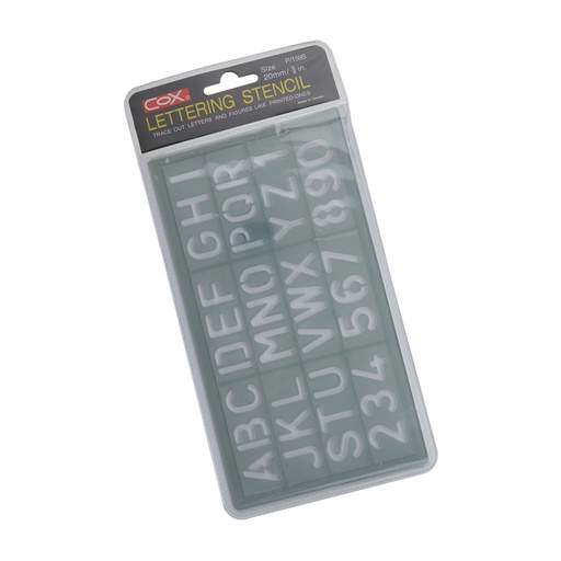 PLANTILLA LETRAS P-1595 20 MM. COX