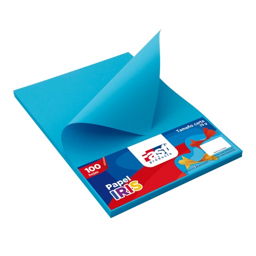 PAPEL BOND 75 G. 100 H. TURQUEZA FAST