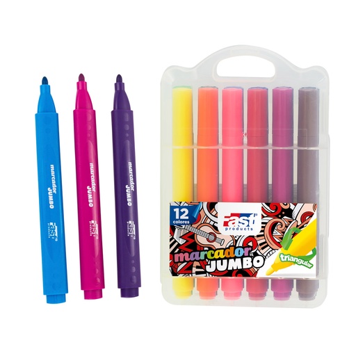 MARCADORES JUMBO 12 COL. FAST