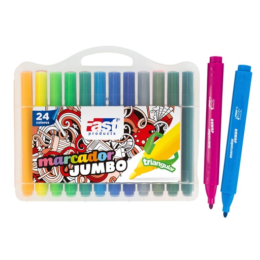 MARCADORES JUMBO 24 COL. FAST