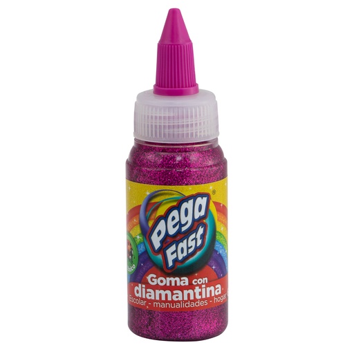 GOMA CON DIAMANTINA 60 ML. FUCSIA FAST