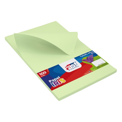 PAPEL BOND 75G. 100H. VERDE CLARO FAST
