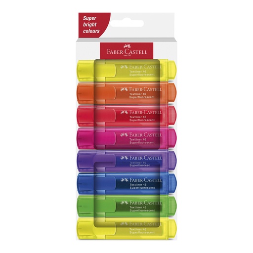 RESALTADORES COLORES NEON 8 COL. 4648 FABER CASTELL