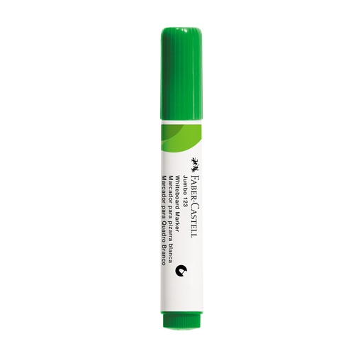 MARCADOR DE PIZARRON PUNTA REDONDA VERDE LIMON FABER CASTELL