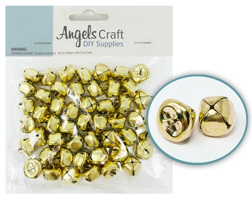 [JNB-003GD] CASCABELES DORADOS 15 MM. 50 U. ANGELS CRAFT