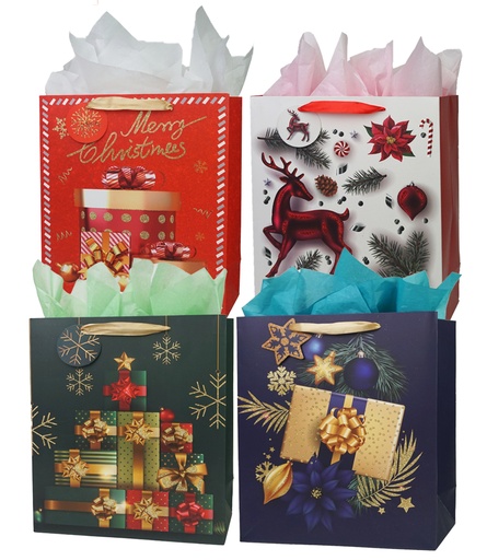 [GB-135] BOLSA DE REGALO GB-135 NAVIDEÑA GRANDE ANGELS CRAFT