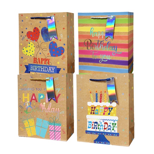 [GB-236-L] BOLSA DE REGALO GB-236-L FELIZ CUMPLEAÑOS GRANDE ANGELS CRAFT