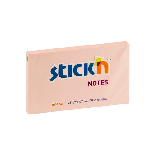 BLOCK ADHESIVO 3 PLG. X 5 PLG. 100 H. ROSADO STICKN