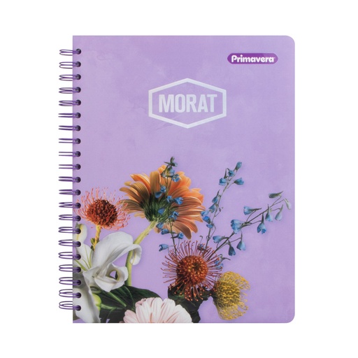 CUADERNO MULTIMATERIA DOBLE ESPIRAL 150H LINEAS MORAT PRIMAVERA