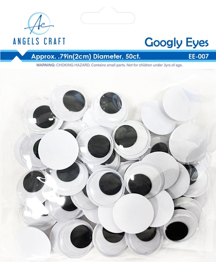 [EE-007] OJOS MOVILES 20 MM. 50 U. ANGELS CRAFT (12*30)