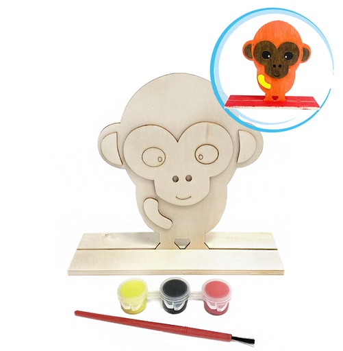 [PNT-051] SET DE PINTURA MADERA MONO ANGELS CRAFT (12*12)