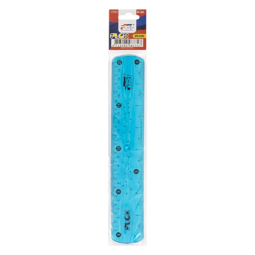 REGLA FLEXIBLE 20 CM. CELESTE FAST  